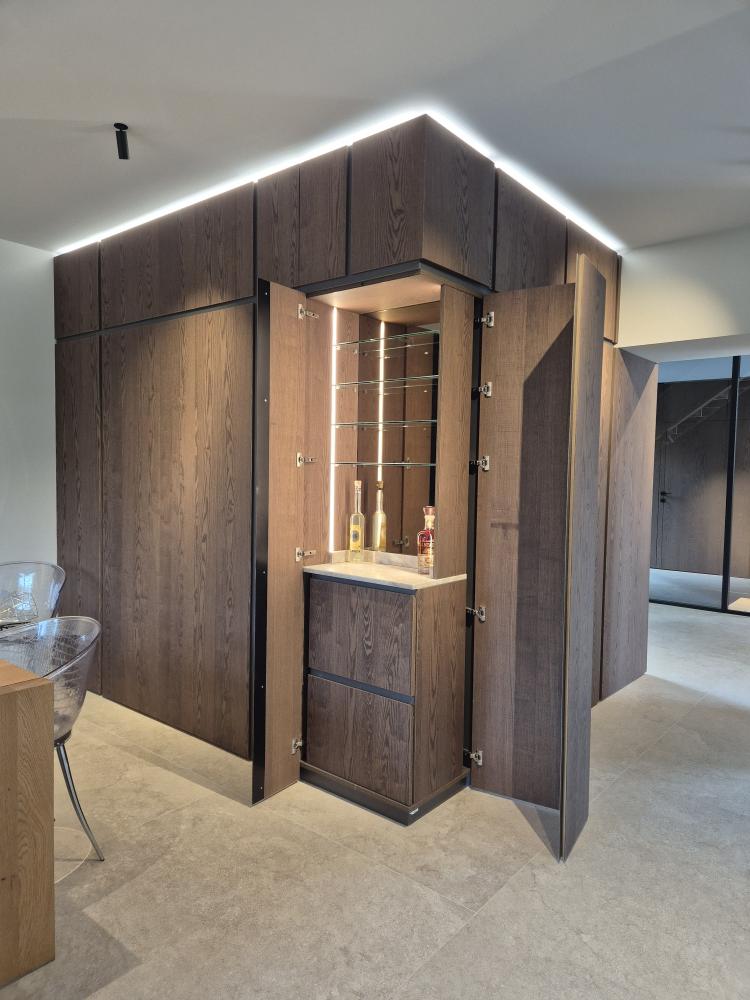 dumas meuble entrée mini bar ouvert